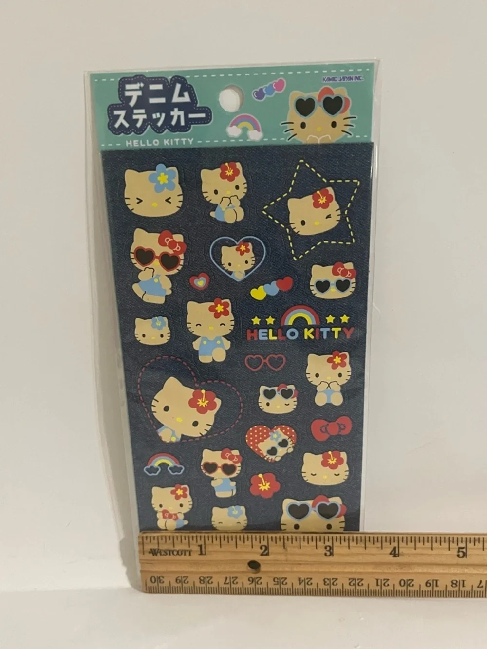 Sanrio Hello Kitty Denim Theme Sticker Sheet
